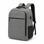 Water-Resistant External USB Port Laptop Backpack (Fits 15.6-Inch Laptops)