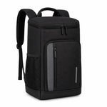 Multi-Compartment Water-Resistant Fabric Backpack With Padded Adjustable Straps