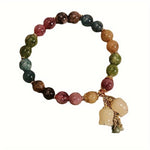 Natural Stone Charm Bracelet