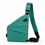 Cut-Resistant Strap & RFID-Blocking Pocket Crossbody Bag