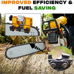 Portable Handheld Chainsaw Chain Sharpener Tool for All Bar Sizes 6-22 Inch Field Use Quick Tune-Up System Precision 30° Angle Guide