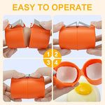 Compact Egg White Yolk Divider Tool with Ergonomic Grip for Baking and Cooking Kitchen Gadget