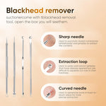 Portable Blackhead Cleaner with LED Display & Removal Tool