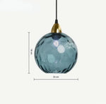 Glass Globe Pendant Light Fixture Modern Hanging Ceiling Lamp for Dining Room Kitchen Island Bedroom Living Room Decorative Suspended