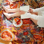 Reversible Cotton Throw Blanket Lightweight Breathable Summer Bedding for Hot Sleepers Temperature Regulating Double-Sided Quilt