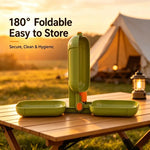 2-in-1 Leak-Resistant Folding Pet Travel Bottle & Bowl