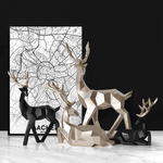 Reindeer Legends Sculpture Duo