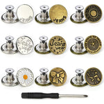 Easy Fit Denim Jeans Button Replacement Set - Dotisk