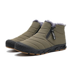 Men's & Women's Insulated Water-Resistant Winter Boots with Side Zipper for Snow & Ice | Fleece-Lined Slip-Resistant Shoes for Hiking, Walking