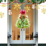 Handmade Christmas Tree Wreath for Front Door