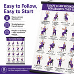 16-Move Seated Tai Chi Exercise Chart for Seniors