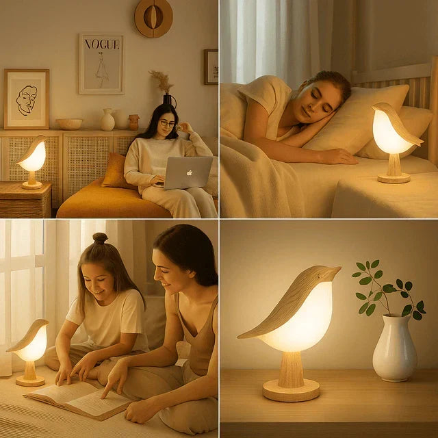Serenwing – Sculptural Touch Night Lamp with Scent Diffuser