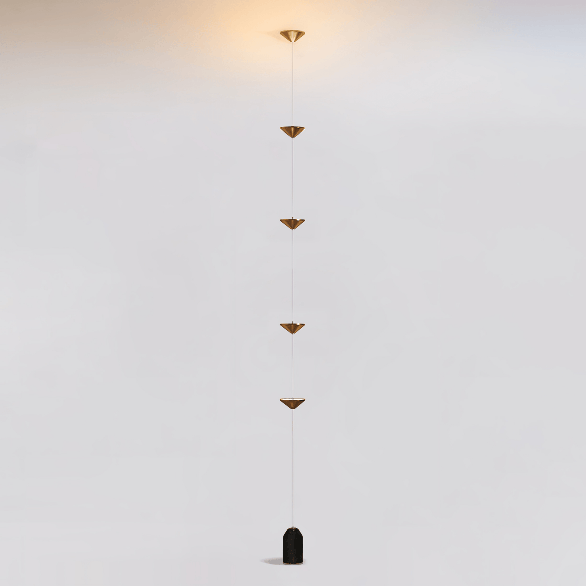 LED Floor Lamp with Marble Counterweight and Adjustable Pull Cable for Living Room Bedroom Reading Corner Modern Home Decor Ambient Task Lig