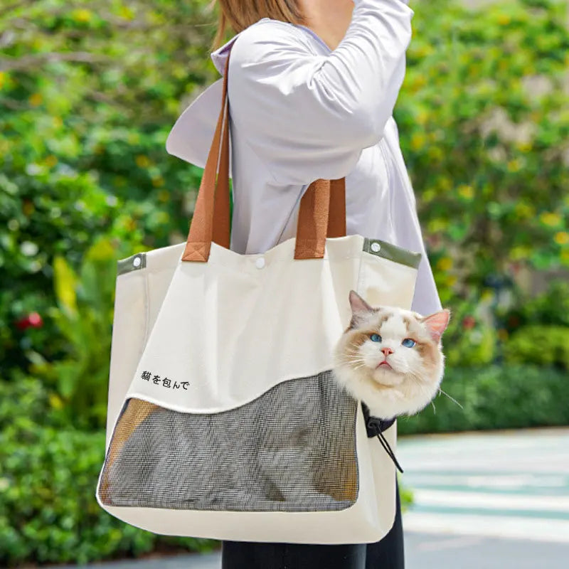 Head-Out Cat Carrier Tote