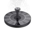 Solar Floating Fountain for Bird Baths, Ponds & Garden Water Features | Outdoor Water Pump for Backyard Decoration | 6 Spray Nozzles