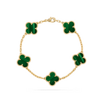 Chain Bracelet with Beaded Accents – Adjustable 7.9" Gold-Tone Link Band for Women – Everyday Wear & Layering Jewelry
