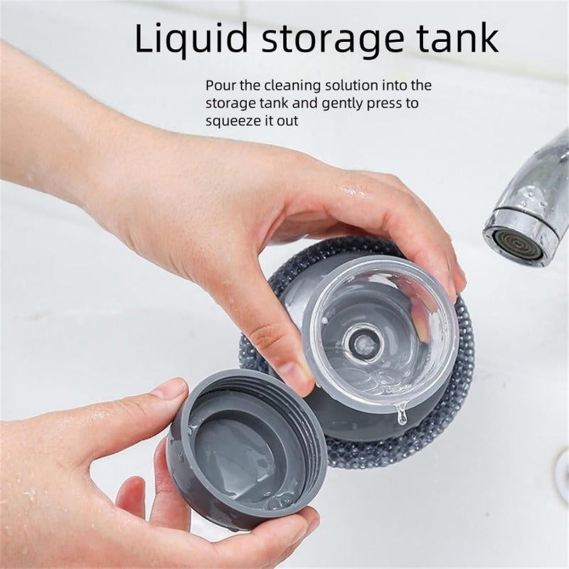 Powerful Kitchen Scrubber with Soap Dispenser