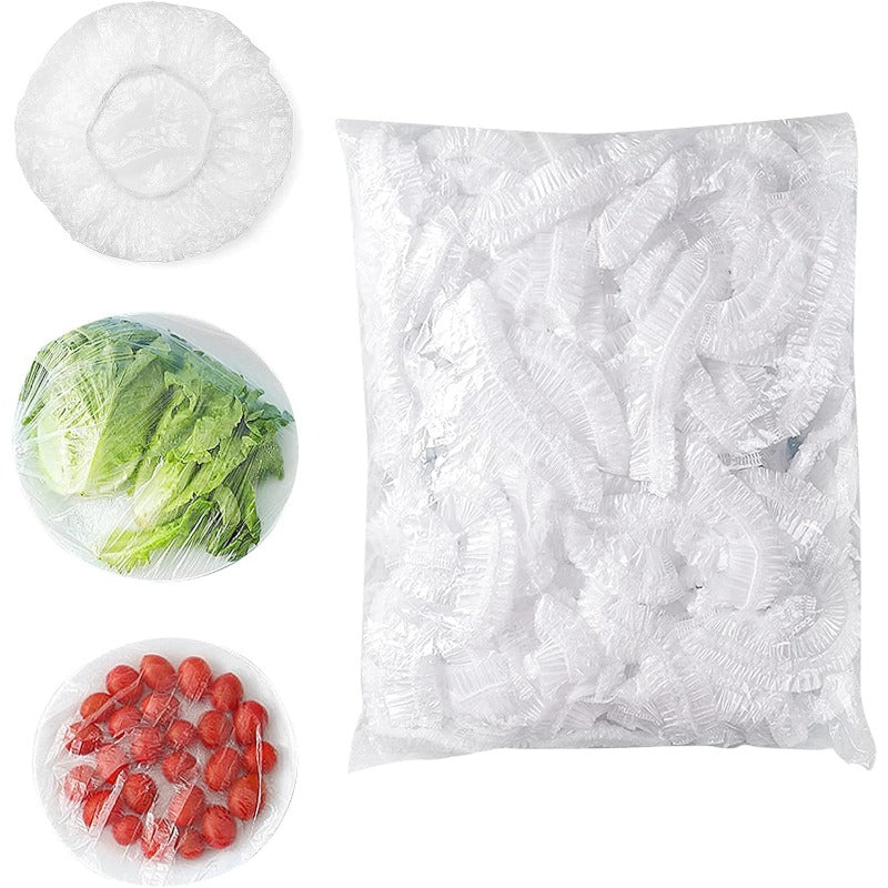 Fresh Food Storage Bags – Stretchable Plastic Bowl Wraps