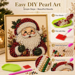 Santa Christmas DIY Pearl Diamond Painting Art Kit