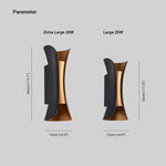 Outdoor Wall Lamp Curved Mounted LED