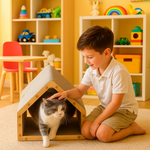 Cat Claw Scratcher Tower - Dotisk