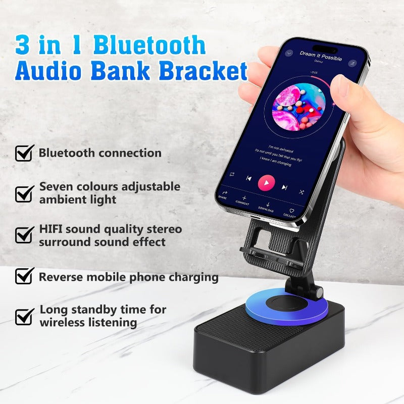 Portable Bluetooth Speaker with Battery Charger