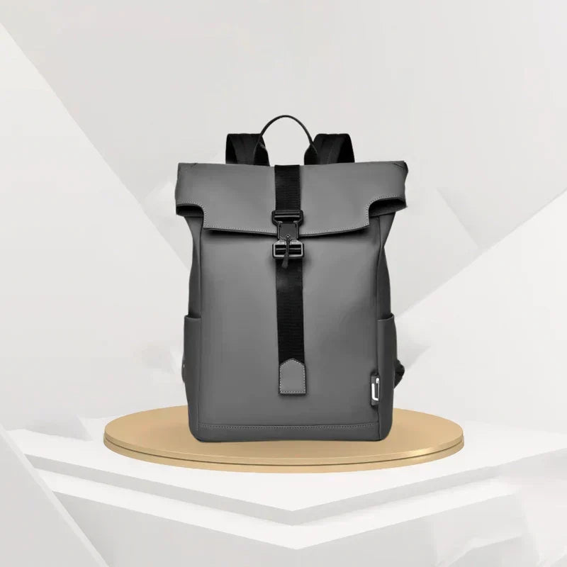 Commuter Backpack with USB Charging Port - Water-Resistant Laptop Bag for Work Travel School - Ergonomic Padded Straps Multi-Compartment