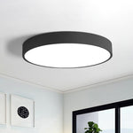 LED Ceiling Light Flush Mount Ultra-Slim Profile 2-Inch Low Profile Round Overhead Lighting Bedroom Modern Minimalist Scandinavian Design