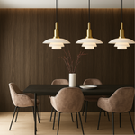 Glass Dome Ceiling Fixture 11 inch Multi-Light Hanging Lamp Metallic Finish for Dining Tables Kitchen Islands Adjustable Height Modern Home