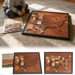 Wooden USA Travel Map Puzzle