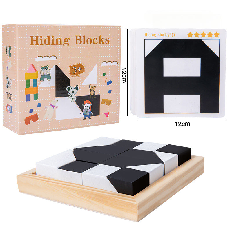 Compact Two-Tone Brain Teaser Toy