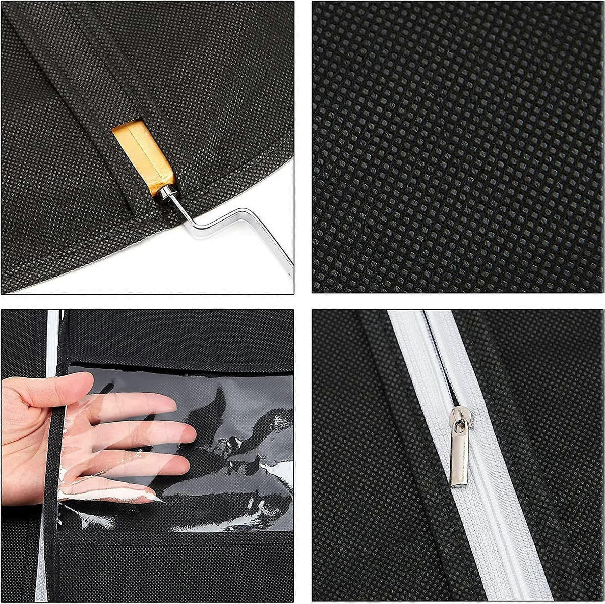 10-Pack Garment Storage Covers with Window