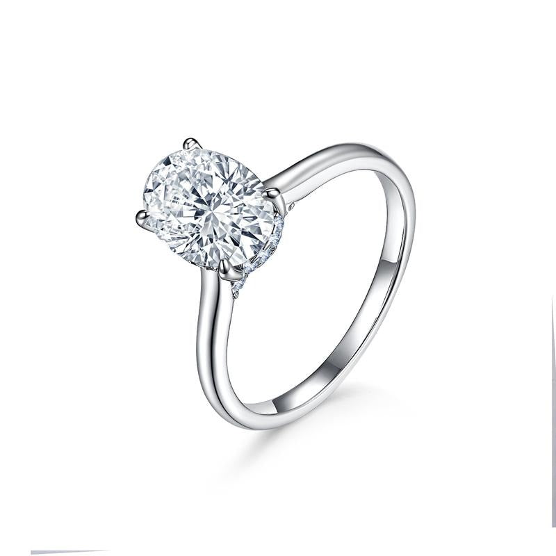 Luxurious Gold Tone Cubic Zirconia Ring