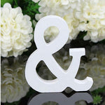 White Standing Mountable Wood Letter