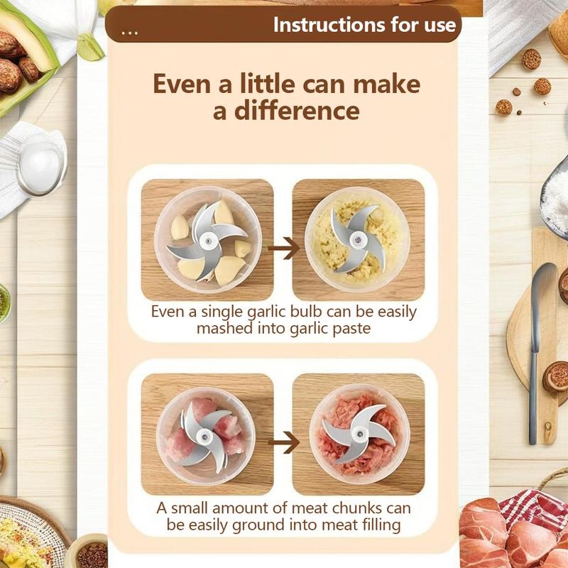Compact Electric Food Processor