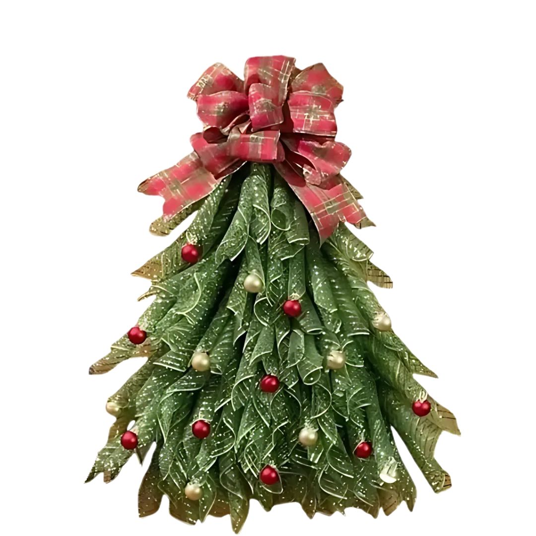 Handmade Christmas Tree Wreath for Front Door