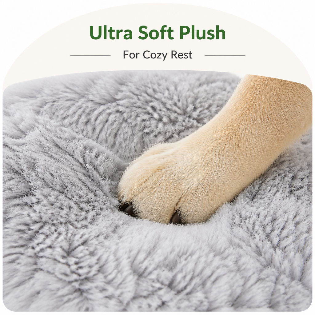 Dotisk Gradient Plush Fleece Dog Bed