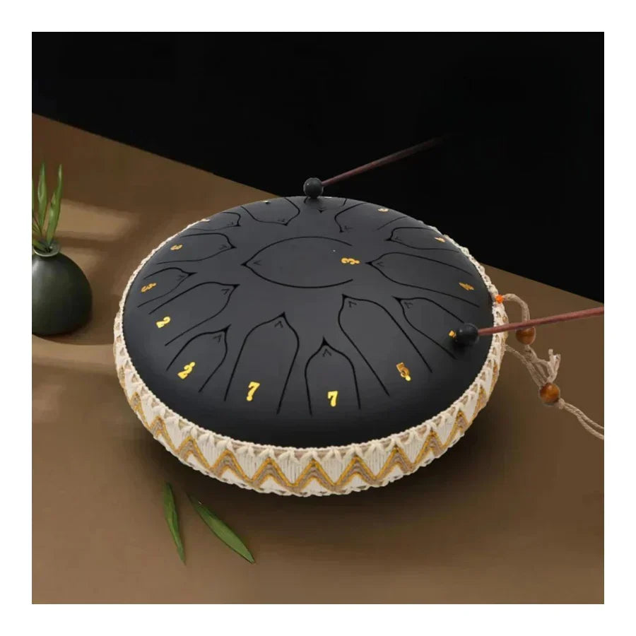 Steel Percussion Drum for Yoga Relaxation Mindfulness Practice Breathing Exercises Sound Instrument Handheld Design Home Studio