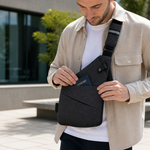 Cut-Resistant Strap & RFID-Blocking Pocket Crossbody Bag