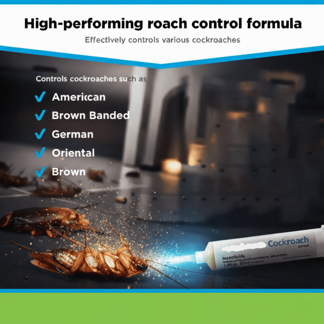 Roach Eliminator Gel for Kitchens & Bathrooms – Fast-Acting Indoor Pest Treatment for Home & Commercial Use