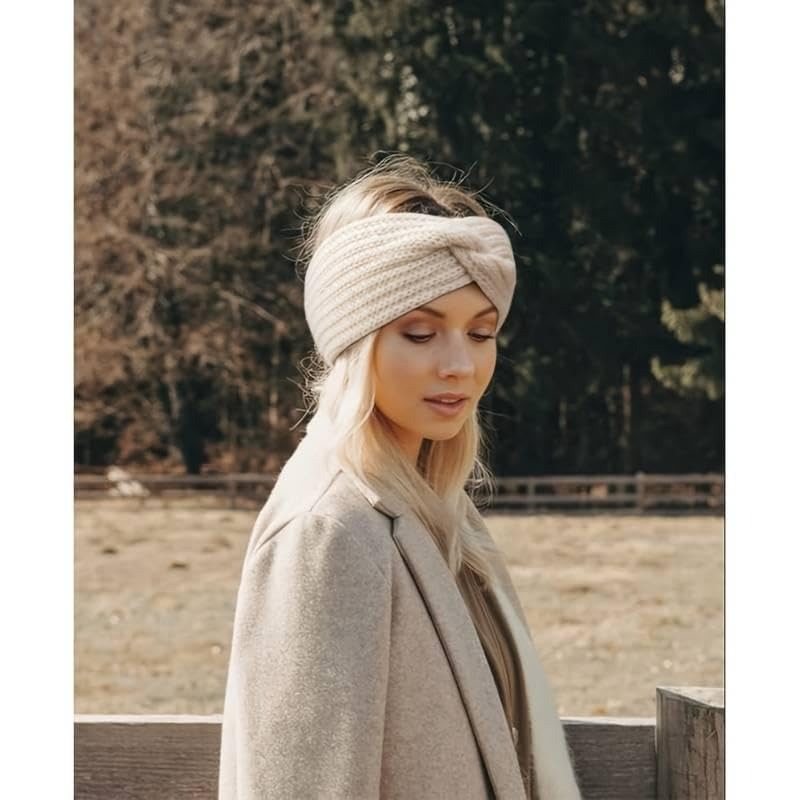 Warm Fleece Beanie Headband Set