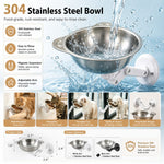 Dotisk No-Drill Wall-Mounted Pet Bowl for Small Dogs & Cats - Elevated Feeding for Cleaner Floors