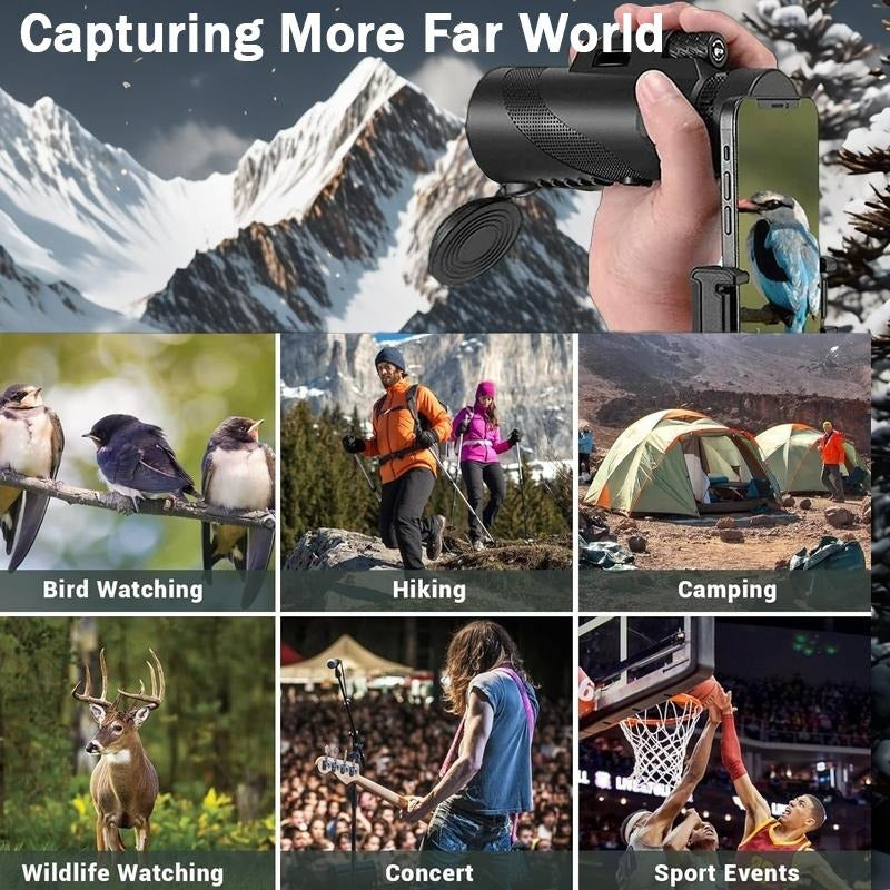 Powerful Portable Zoom Monocular Telescope
