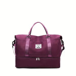 Compact Weekender Duffel Bag | Lightweight Canvas Travel Carryall with Shoulder Strap & Zipper Closure for Weekend Getaways, Gym &