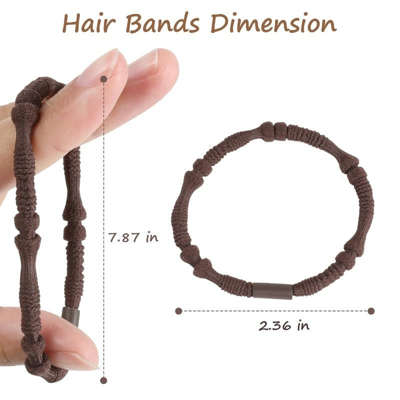 Natural Beaded Hair Tie Set