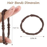Natural Beaded Hair Tie Set