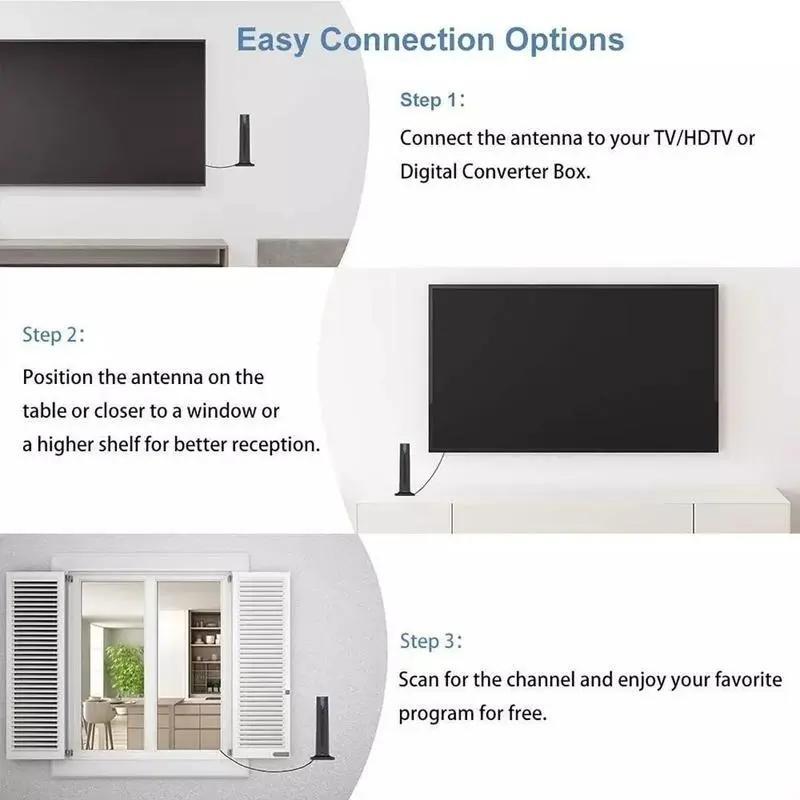 HD Digital TV Antenna 120 Mile Long Range Signal Booster