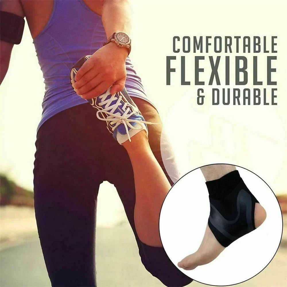 Adjustable Compression Ankle Brace with Wrap-Around Support, Sprains & Tendonitis