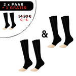 Zippered Compression Socks Knee-High Support Stockings for Men & Women Travel Work Everyday