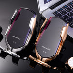 Auto-Grip Wireless Charging Phone Mount for Car Vent - Infrared Sensor, 360° Rotation, Qi Fast Charge Holder